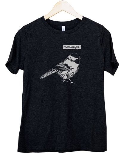 Cheeseburger Bird Graphic T-Shirt