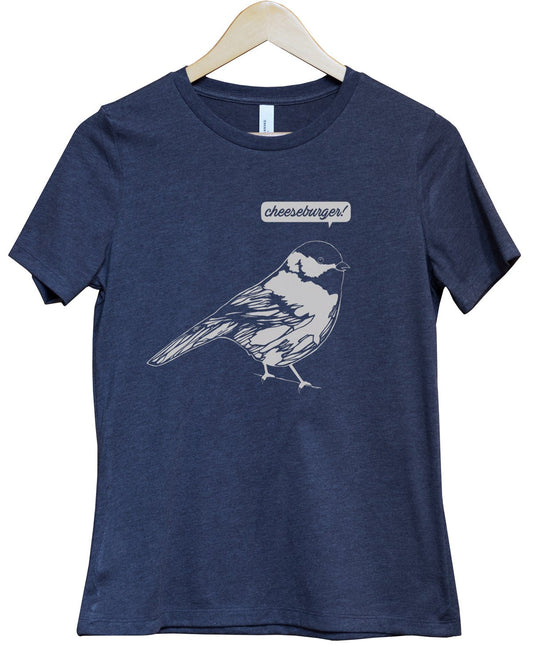 Cheeseburger Bird Graphic T-Shirt