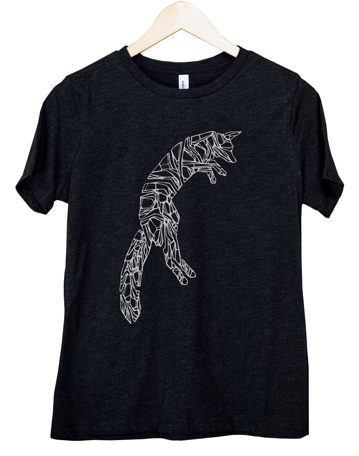 Arctic Fox - Hand Printed Graphic T-Shirt for Women