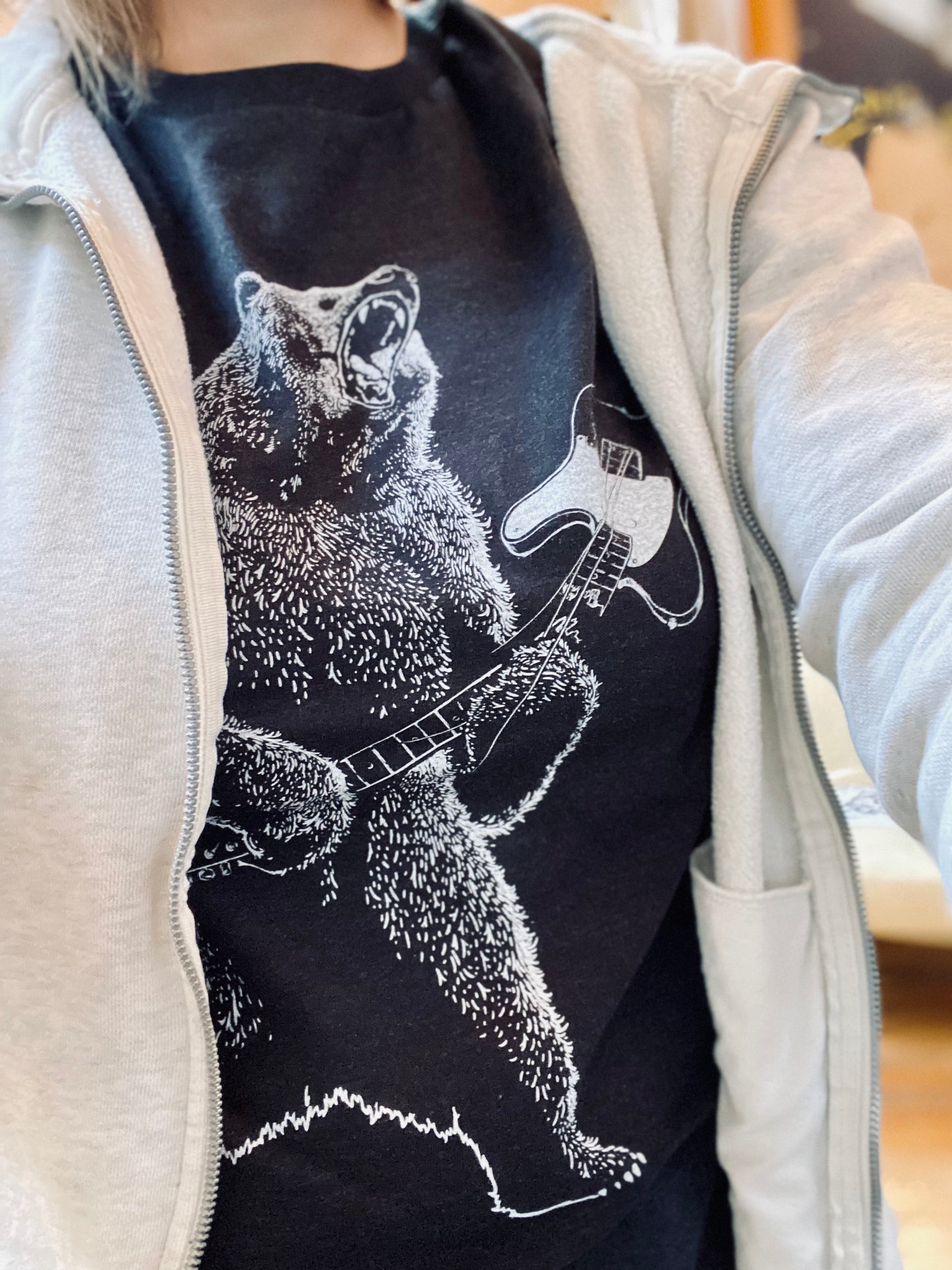 Guitar Bear - Graphic Tee for Her