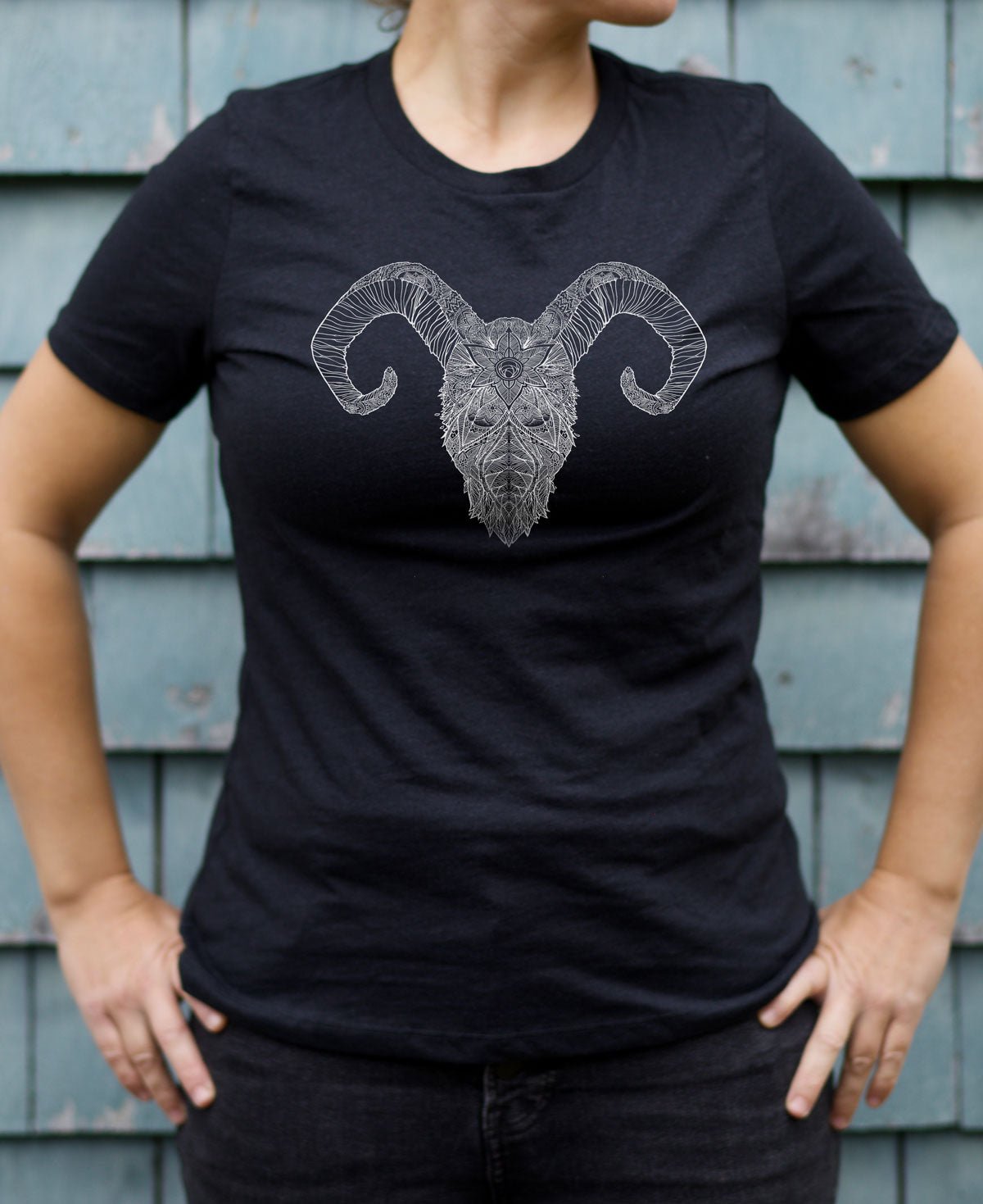 Ram's Skull - Women's Graphic T-Shirt